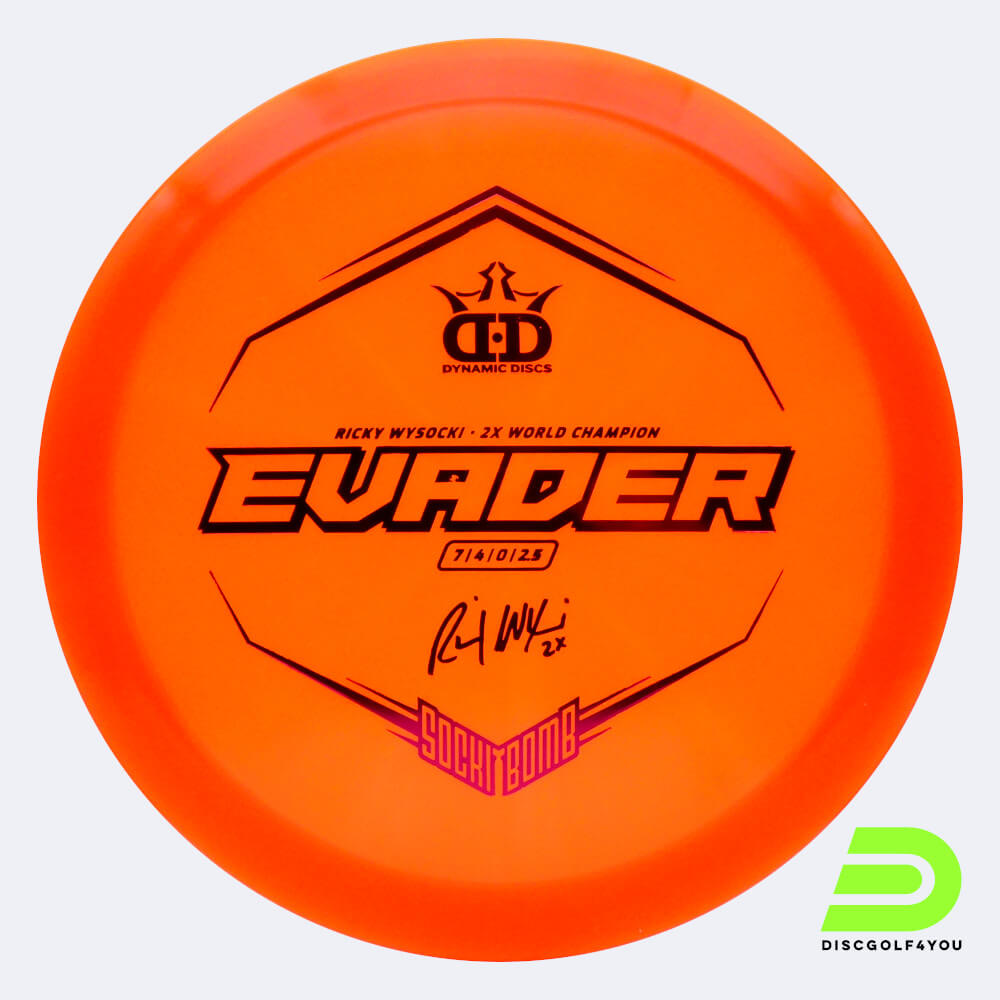dynamic discs sockibomb evader in orange, im lucid x kunststoff und ohne spezialeffekt Dynamic Discs Sockibomb Evader in orange, im Lucid X Kunststoff und ohne Spezialeffekt