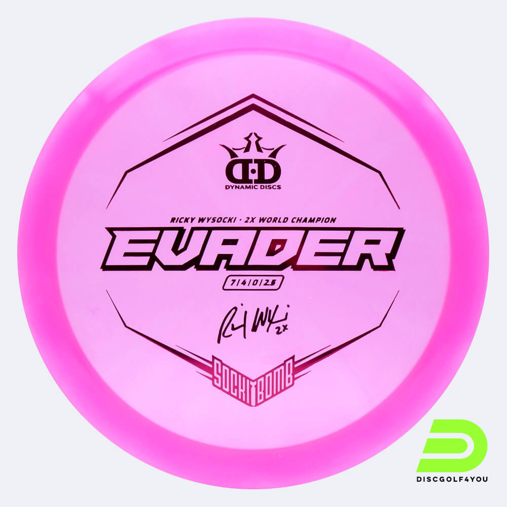 dynamic discs sockibomb evader in rosa, im lucid x kunststoff und ohne spezialeffekt Dynamic Discs Sockibomb Evader in rosa, im Lucid X Kunststoff und ohne Spezialeffekt