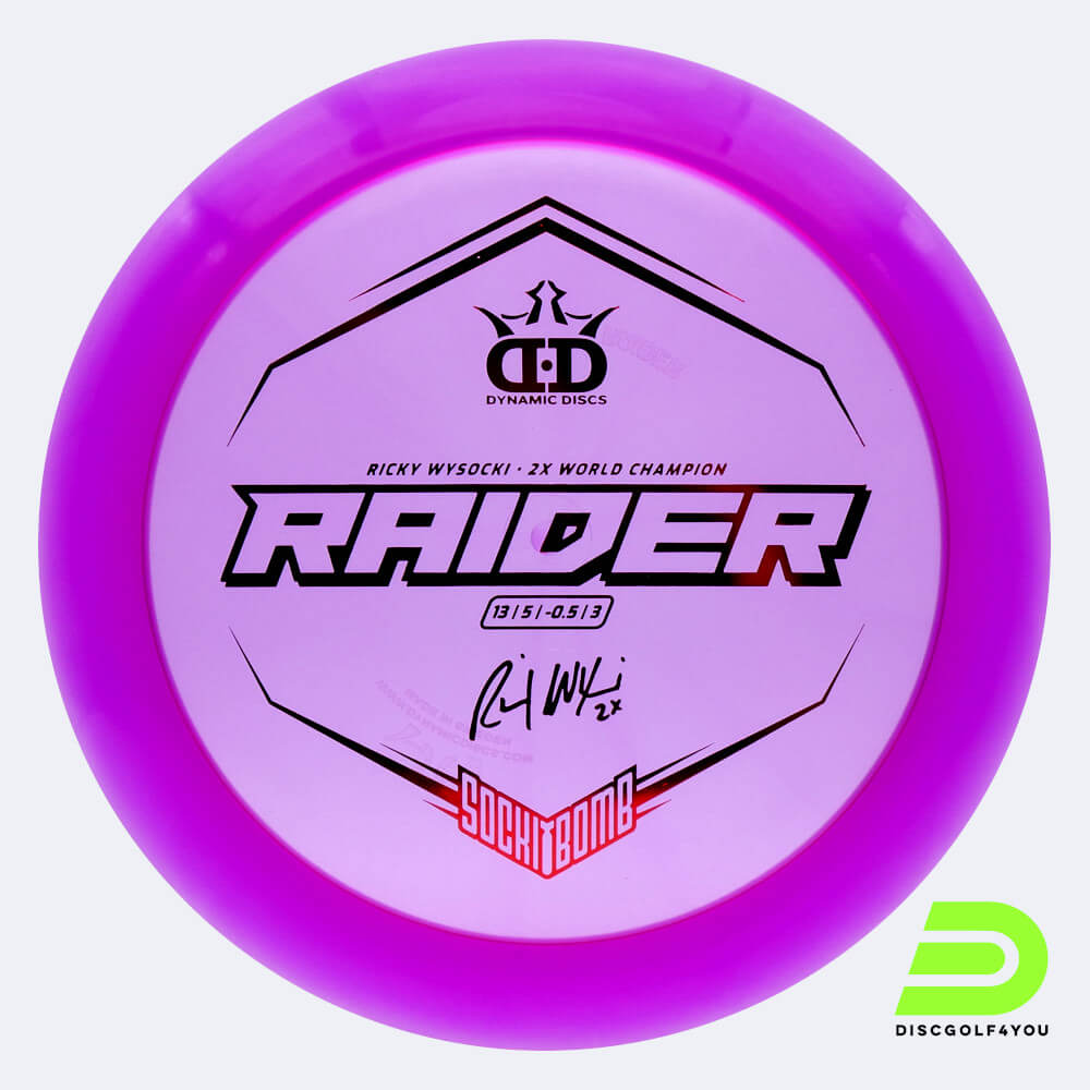 Dynamic Discs Sockibomb Raider in purple, lucid x plastic Dynamic Discs Sockibomb Raider in purple, lucid x plastic
