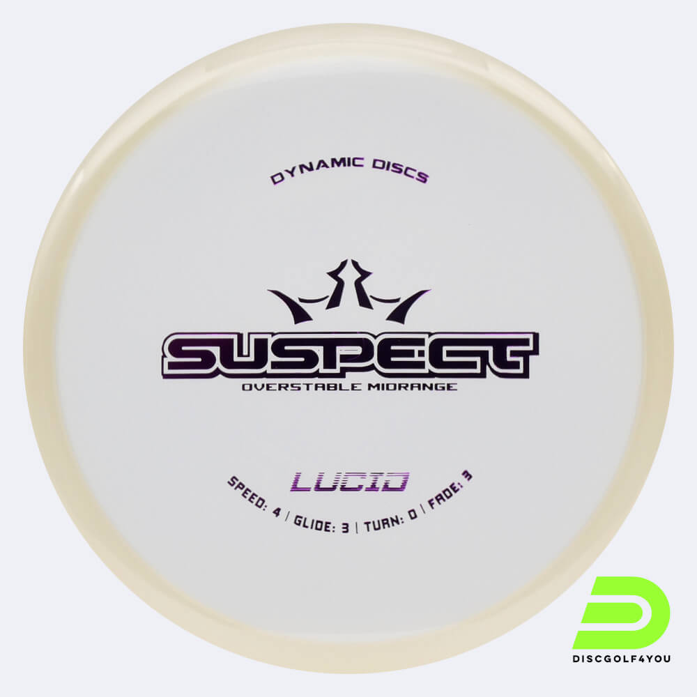 dynamic discs suspect in kristallklar, im lucid kunststoff und ohne spezialeffekt Dynamic Discs Suspect in kristallklar, im Lucid Kunststoff und ohne Spezialeffekt