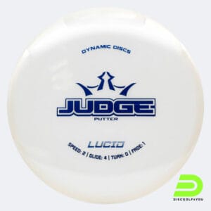 Dynamic Discs Judge in weiss, im Lucid Kunststoff und ohne Spezialeffekt