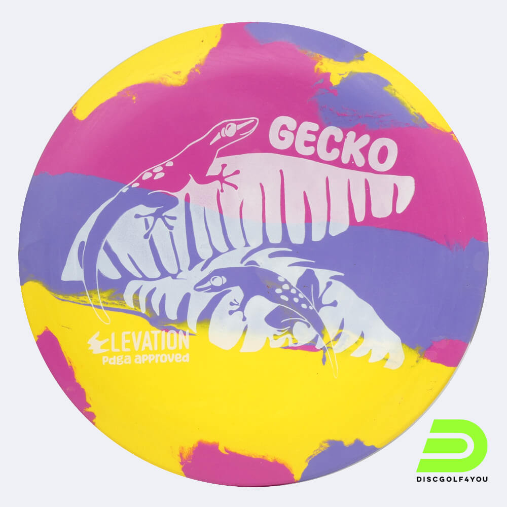 Elevation Gecko in pink-violett, ecoflex plastic and burst effect Elevation Gecko in pink-violett, ecoflex plastic and burst effect