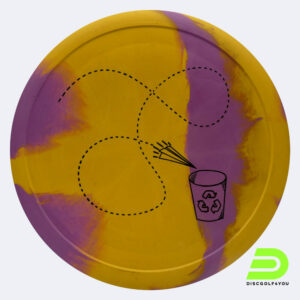 Elevation Interceptor in yellow, ecoflex plastic and burst effect