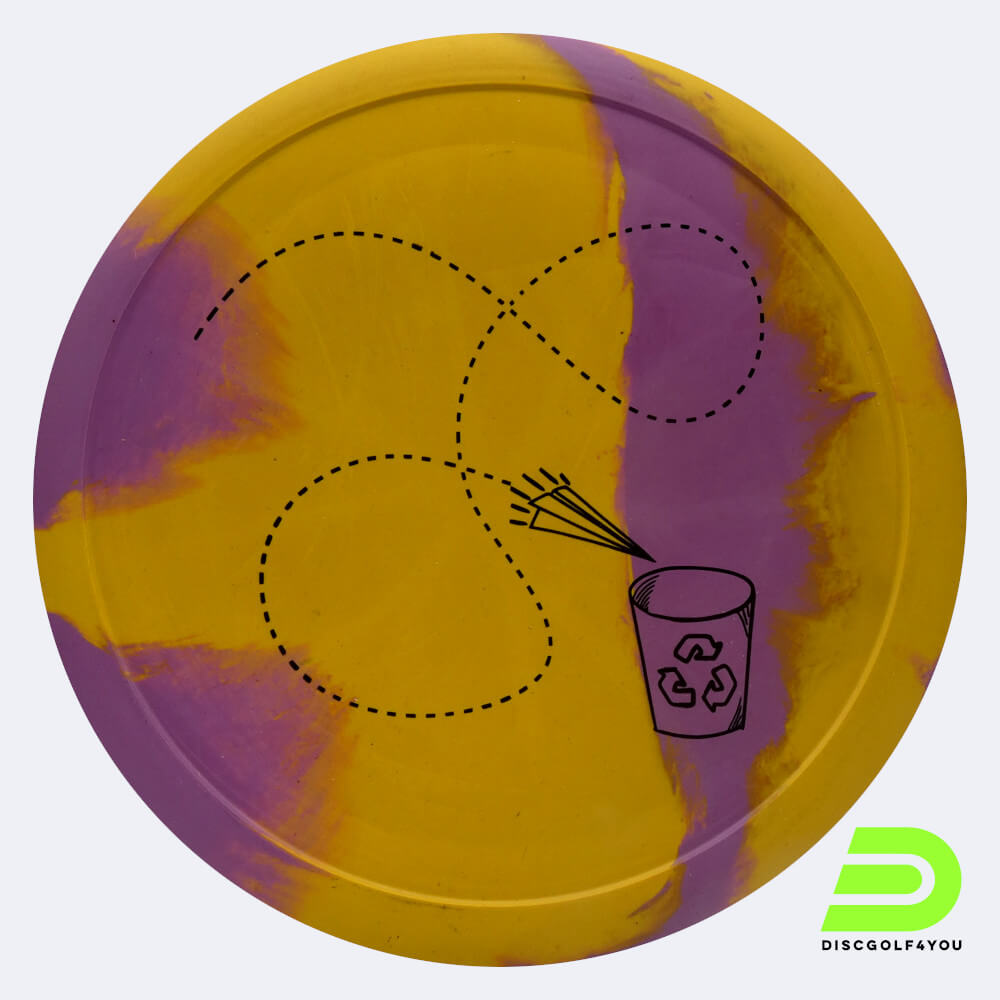 Elevation Interceptor in yellow, ecoflex plastic and burst effect Elevation Interceptor in yellow, ecoflex plastic and burst effect