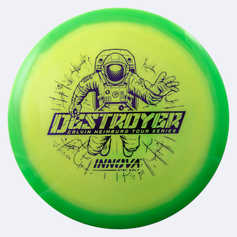 Innova Destroyer - Calvin Heimburg Tour Series in light-green, halo star plastic Innova Destroyer - Calvin Heimburg Tour Series in light-green, halo star plastic