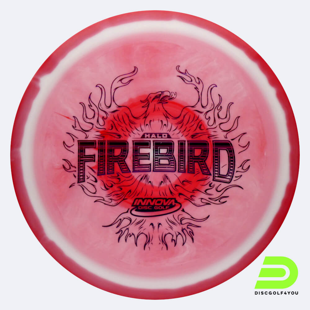 Innova Firebird in white-red, halo star plastic Innova Firebird in white-red, halo star plastic