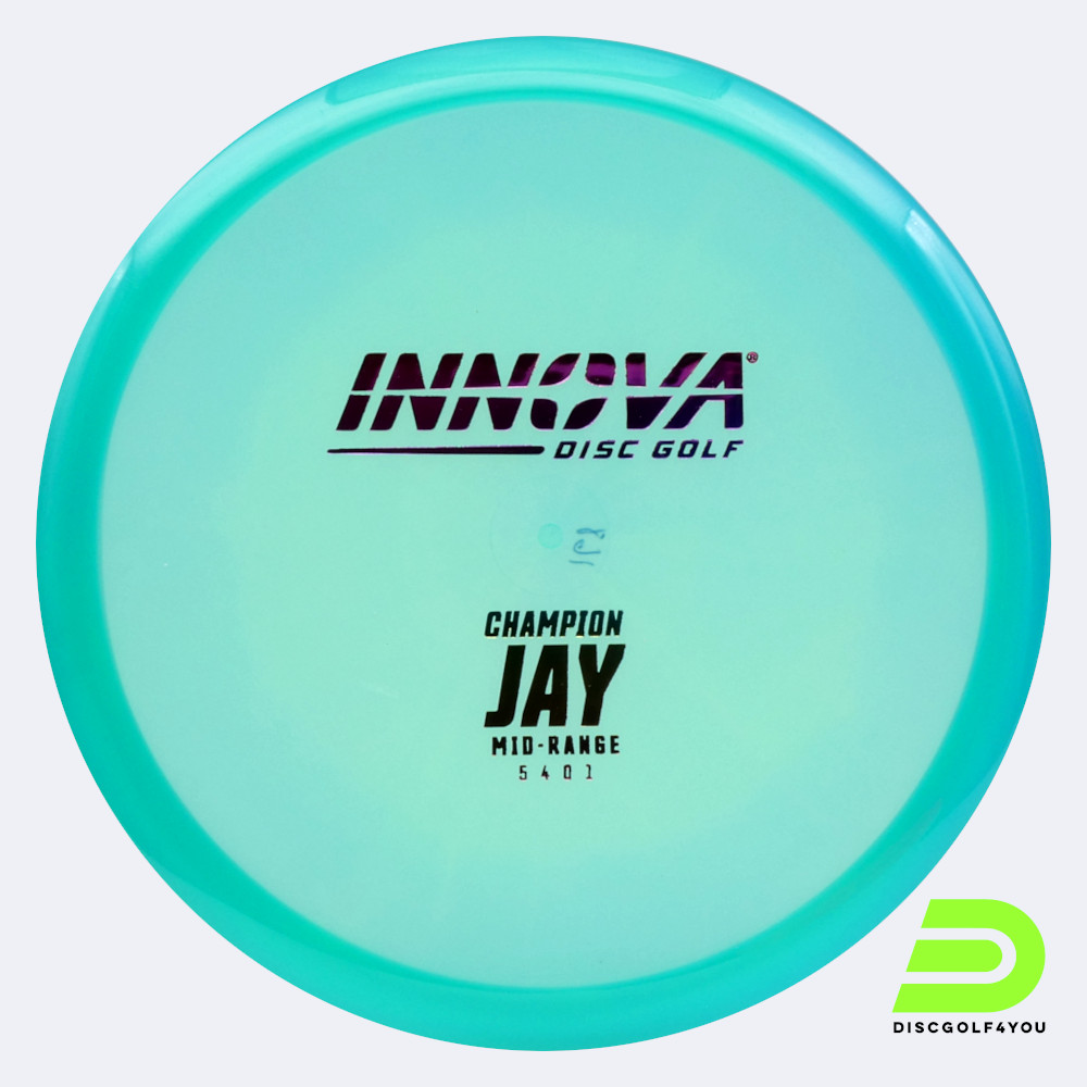 innova jay in türkis, im champion kunststoff und ohne spezialeffekt Innova Jay in türkis, im Champion Kunststoff und ohne Spezialeffekt