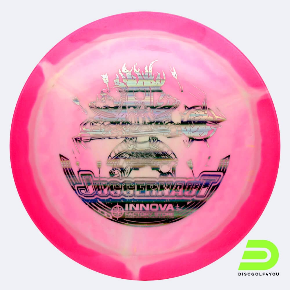 innova juggernaut in weiss-rosa, im halo star kunststoff und ohne spezialeffekt Innova Juggernaut in weiss-rosa, im Halo Star Kunststoff und ohne Spezialeffekt