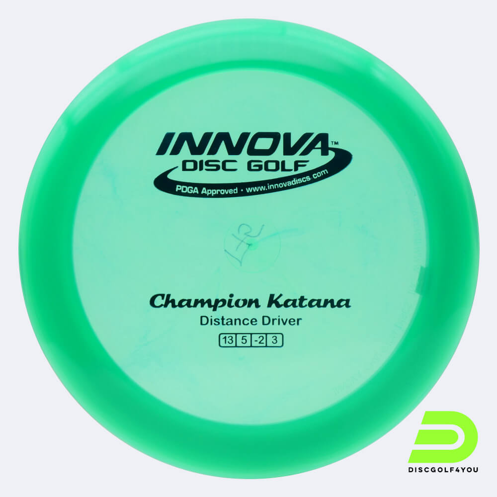 innova katana in grün, im champion kunststoff und ohne spezialeffekt Innova Katana in grün, im Champion Kunststoff und ohne Spezialeffekt