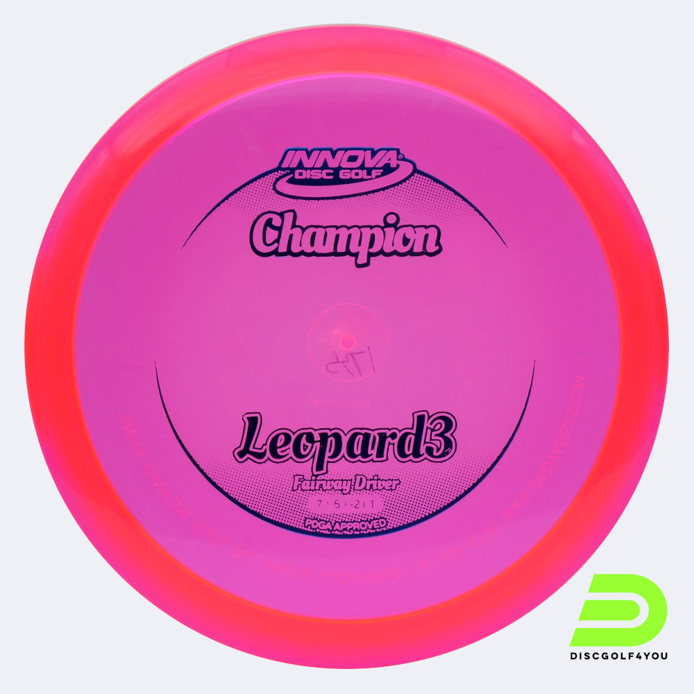 Innova Leopard 3 in pink, champion plastic Innova Leopard 3 in pink, champion plastic