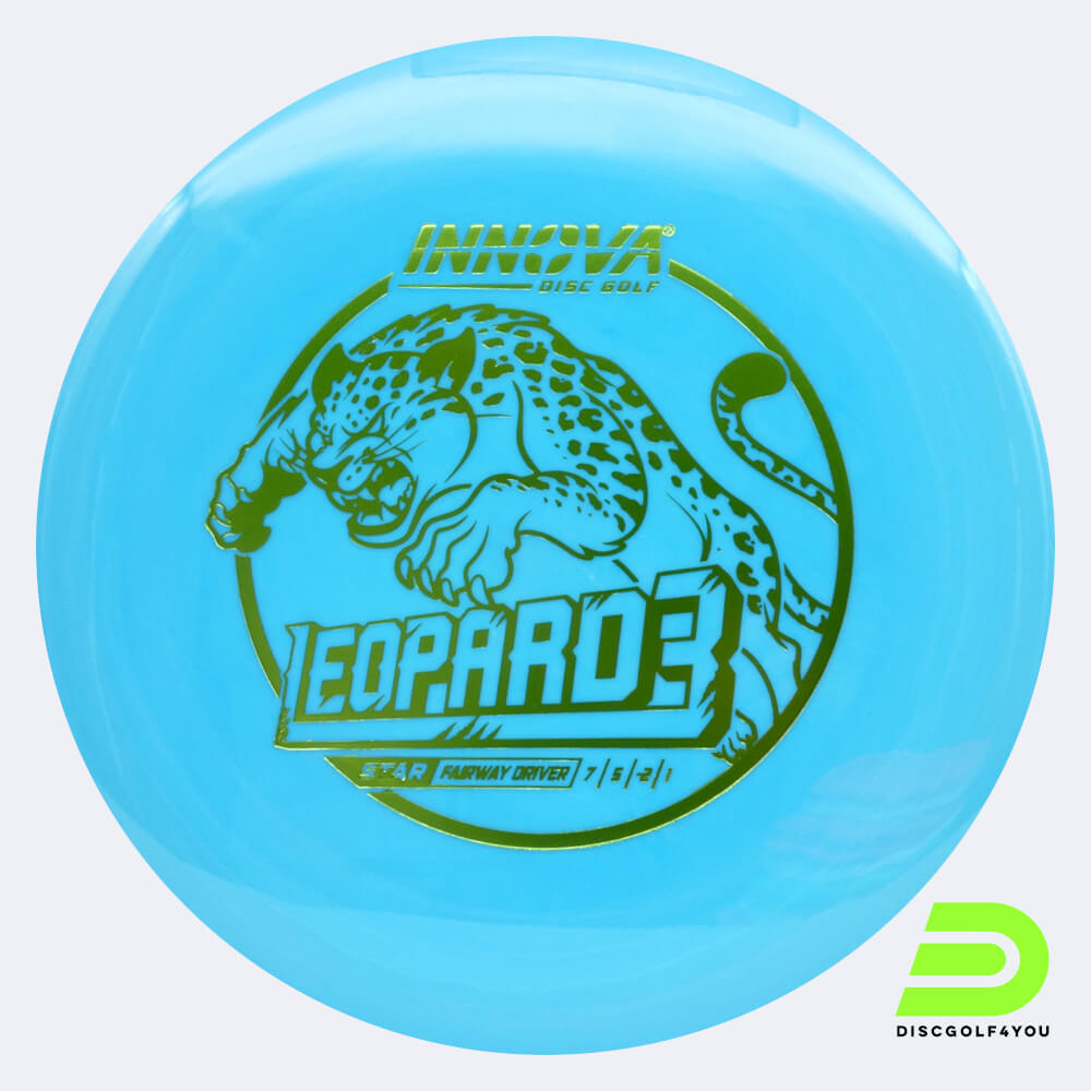 Innova Leopard 3 in light-blue, star plastic and deco effect Innova Leopard 3 in light-blue, star plastic and deco effect