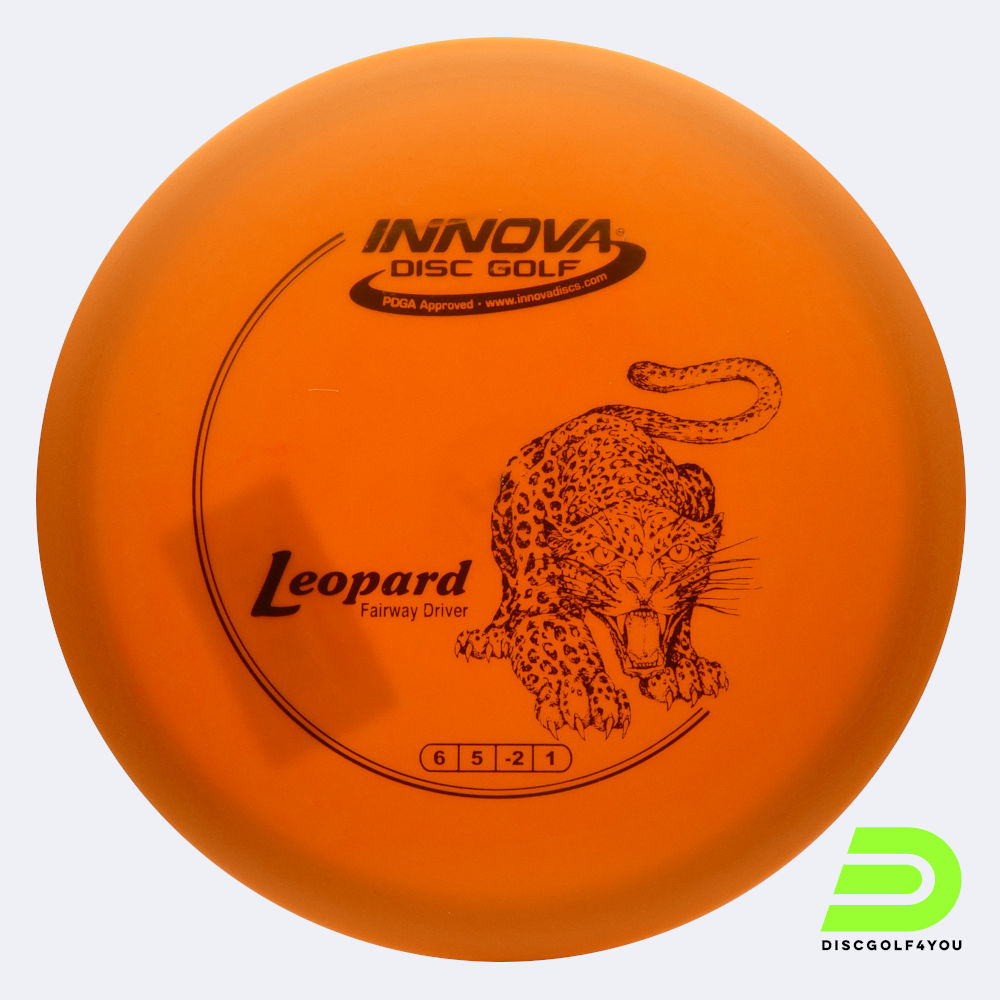 Innova Leopard in classic-orange, dx plastic Innova Leopard in classic-orange, dx plastic