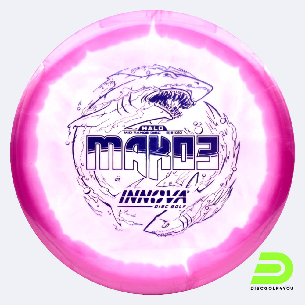 Innova Mako 3 in white-pink, halo star plastic Innova Mako 3 in white-pink, halo star plastic