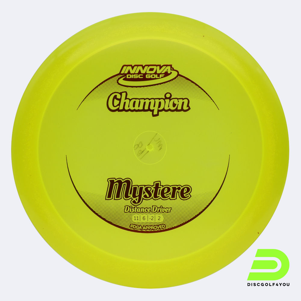 Innova Mystere in yellow, champion plastic Innova Mystere in yellow, champion plastic