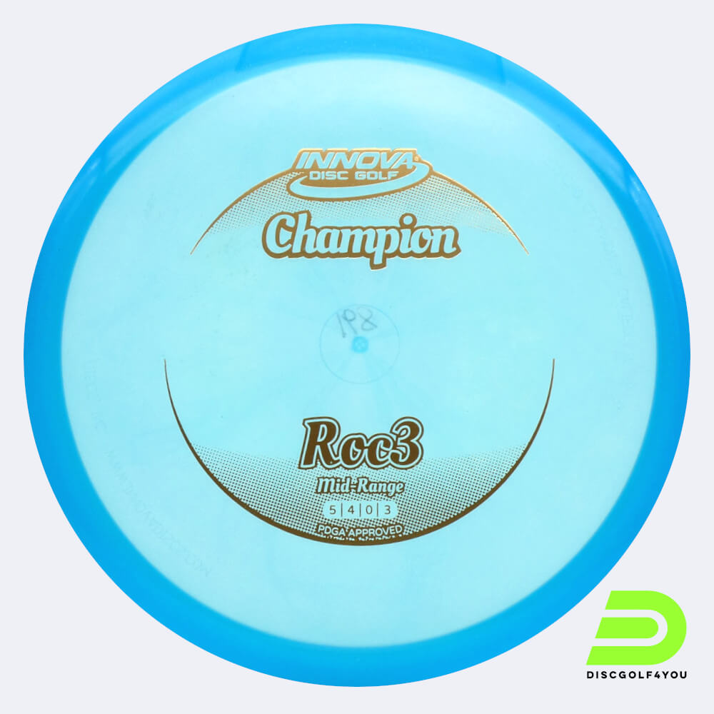 Innova Roc 3 in turquoise, champion plastic Innova Roc 3 in turquoise, champion plastic