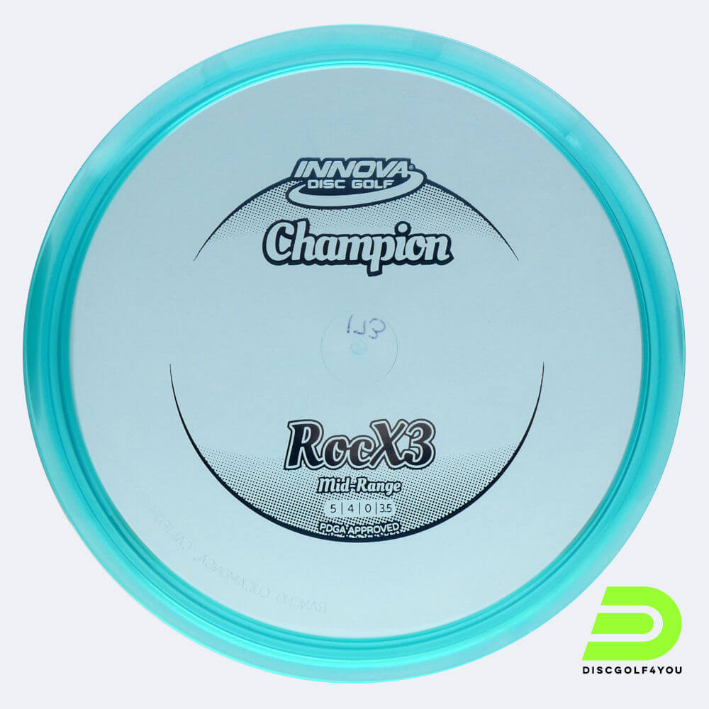 Innova RocX3 in blue, champion plastic Innova RocX3 in blue, champion plastic