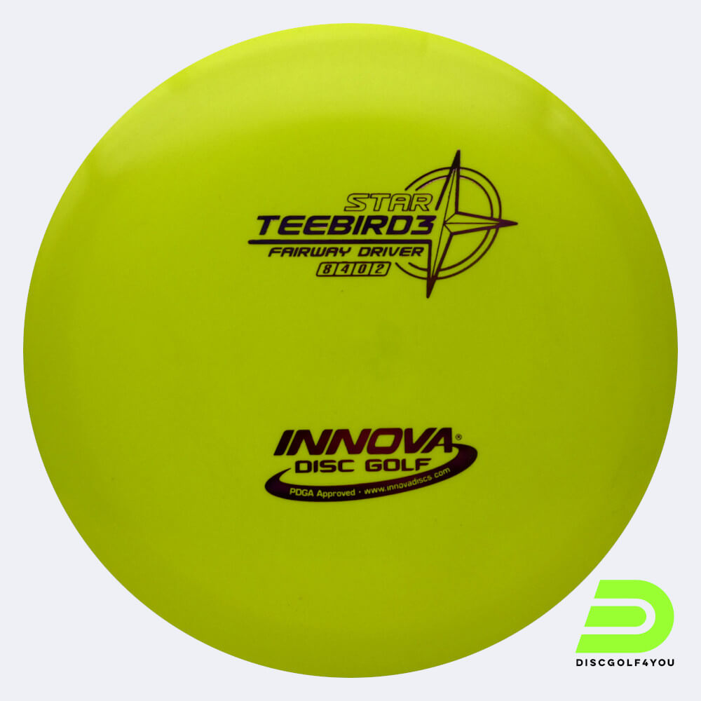 Innova Teebird 3 in yellow, star plastic Innova Teebird 3 in yellow, star plastic