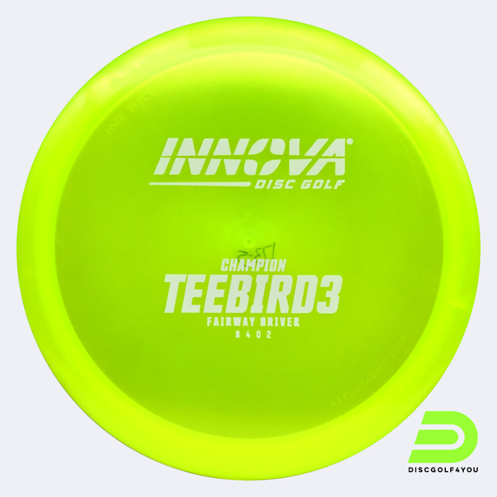 innova teebird 3 in gelb, im champion kunststoff und design upgrade spezialeffekt Innova Teebird 3 in gelb, im Champion Kunststoff und design upgrade Spezialeffekt