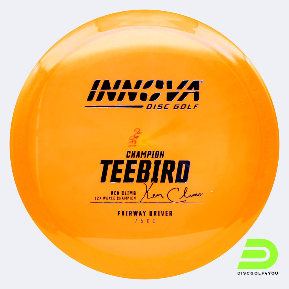 innova teebird in orange, im champion kunststoff und design upgrade spezialeffekt Innova Teebird in orange, im Champion Kunststoff und design upgrade Spezialeffekt