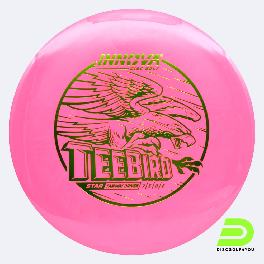 Innova Teebird in pink, star plastic and deco effect Innova Teebird in pink, star plastic and deco effect