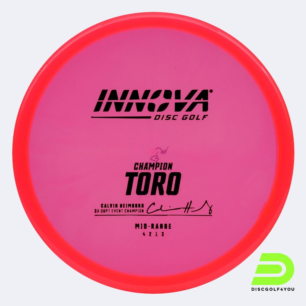 innova toro in rosa, im champion kunststoff und ohne spezialeffekt Innova Toro in rosa, im Champion Kunststoff und ohne Spezialeffekt
