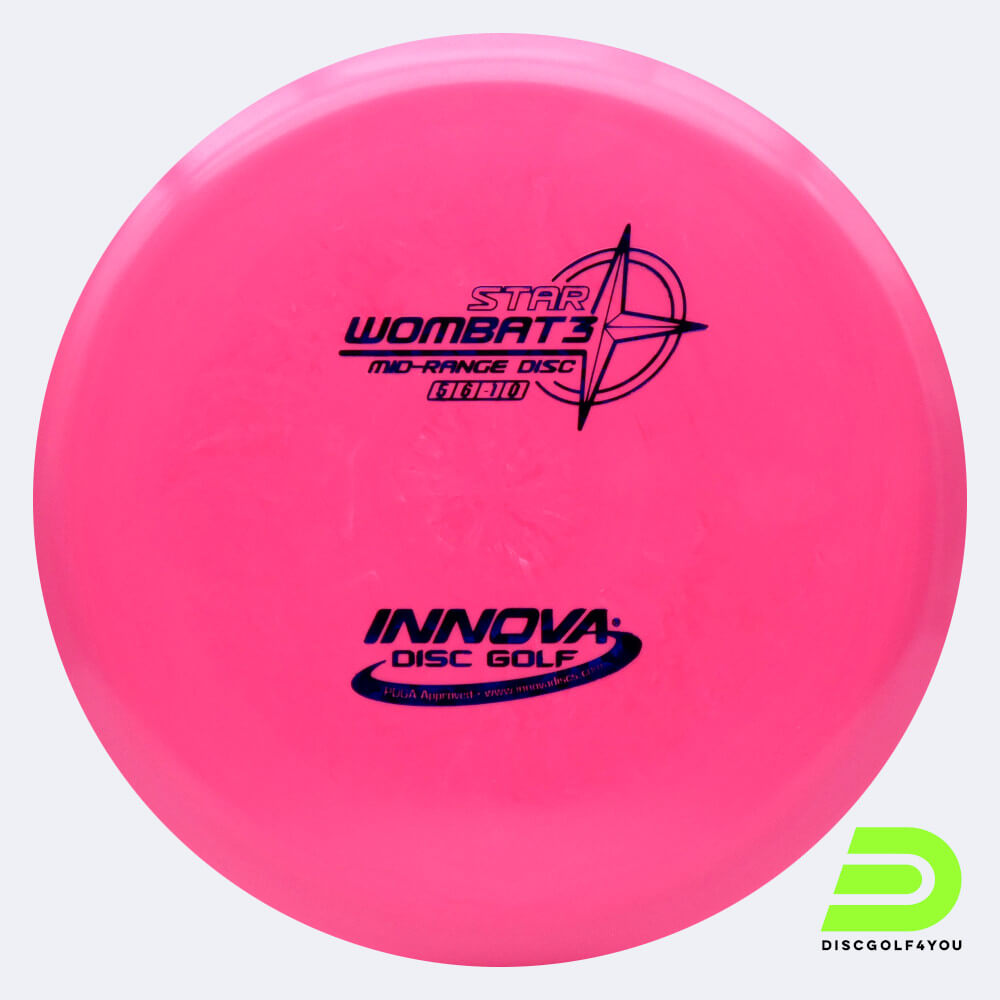 innova wombat3 in rosa, im star kunststoff und ohne spezialeffekt Innova Wombat3 in rosa, im Star Kunststoff und ohne Spezialeffekt