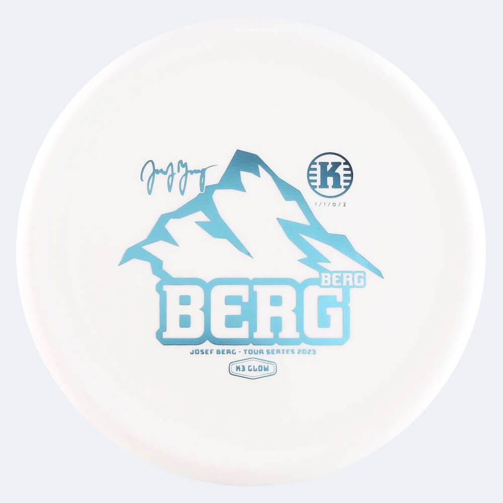 Kastaplast Berg - Josef Berg Tour Series 2023 in white, k3 glow plastic and glow effect Kastaplast Berg - Josef Berg Tour Series 2023 in white, k3 glow plastic and glow effect