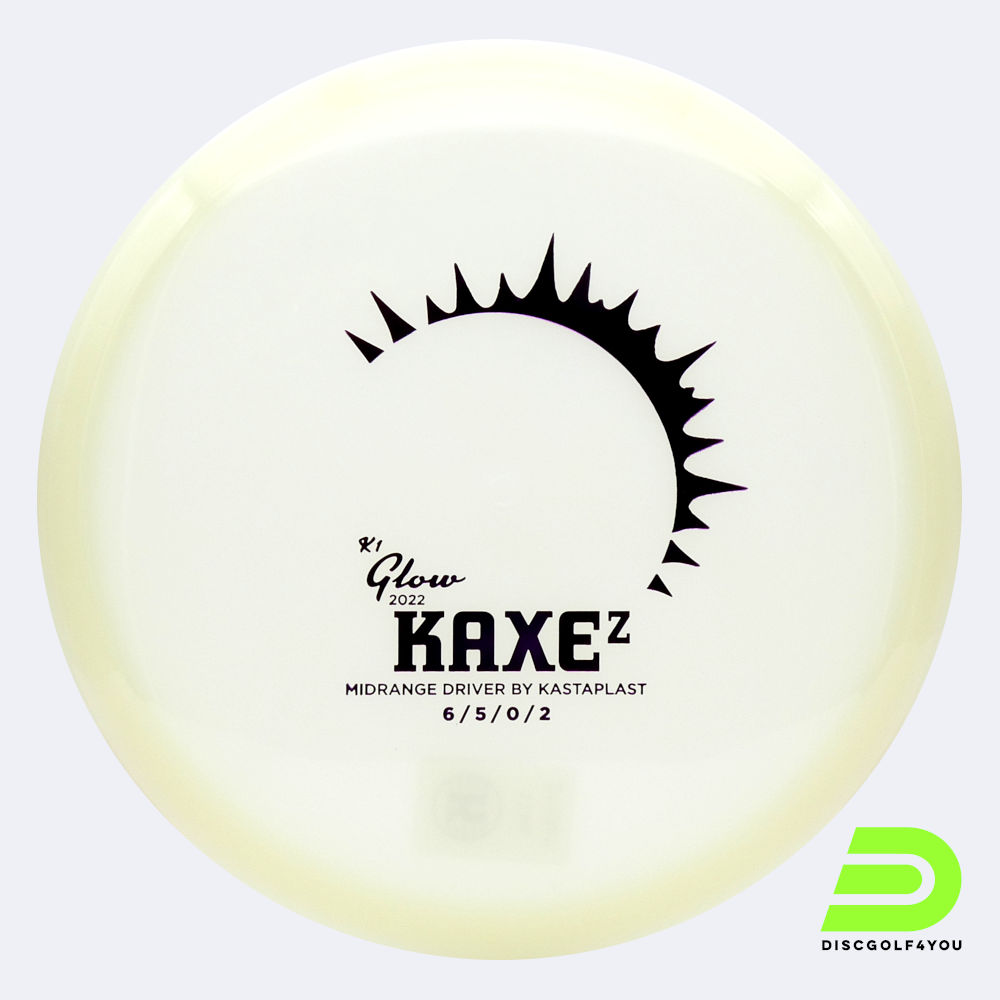 Kastaplast KaxeZ in white, k1 glow plastic and glow effect Kastaplast KaxeZ in white, k1 glow plastic and glow effect