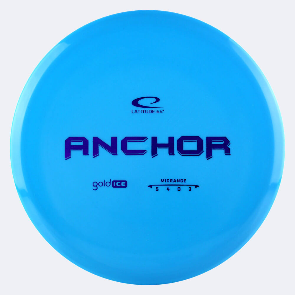 Latitude 64° Anchor in blue, gold ice plastic Latitude 64° Anchor in blue, gold ice plastic
