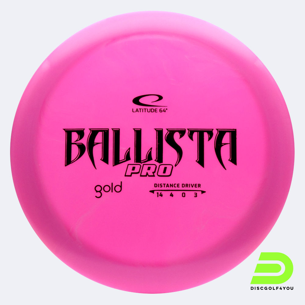 latitude 64° ballista pro in rosa, im gold kunststoff und ohne spezialeffekt Latitude 64° Ballista Pro in rosa, im Gold Kunststoff und ohne Spezialeffekt