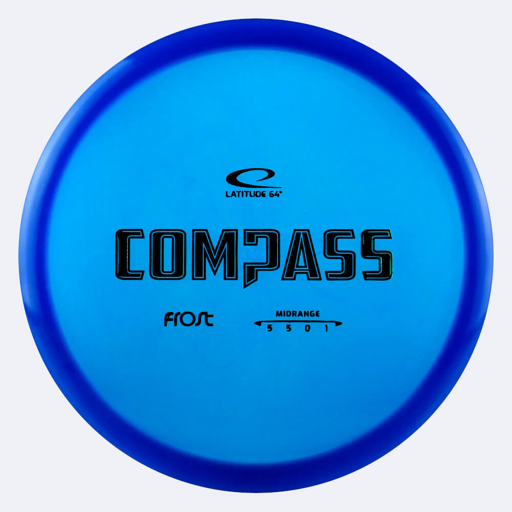 Latitude 64° Compass in blue, frost plastic Latitude 64° Compass in blue, frost plastic