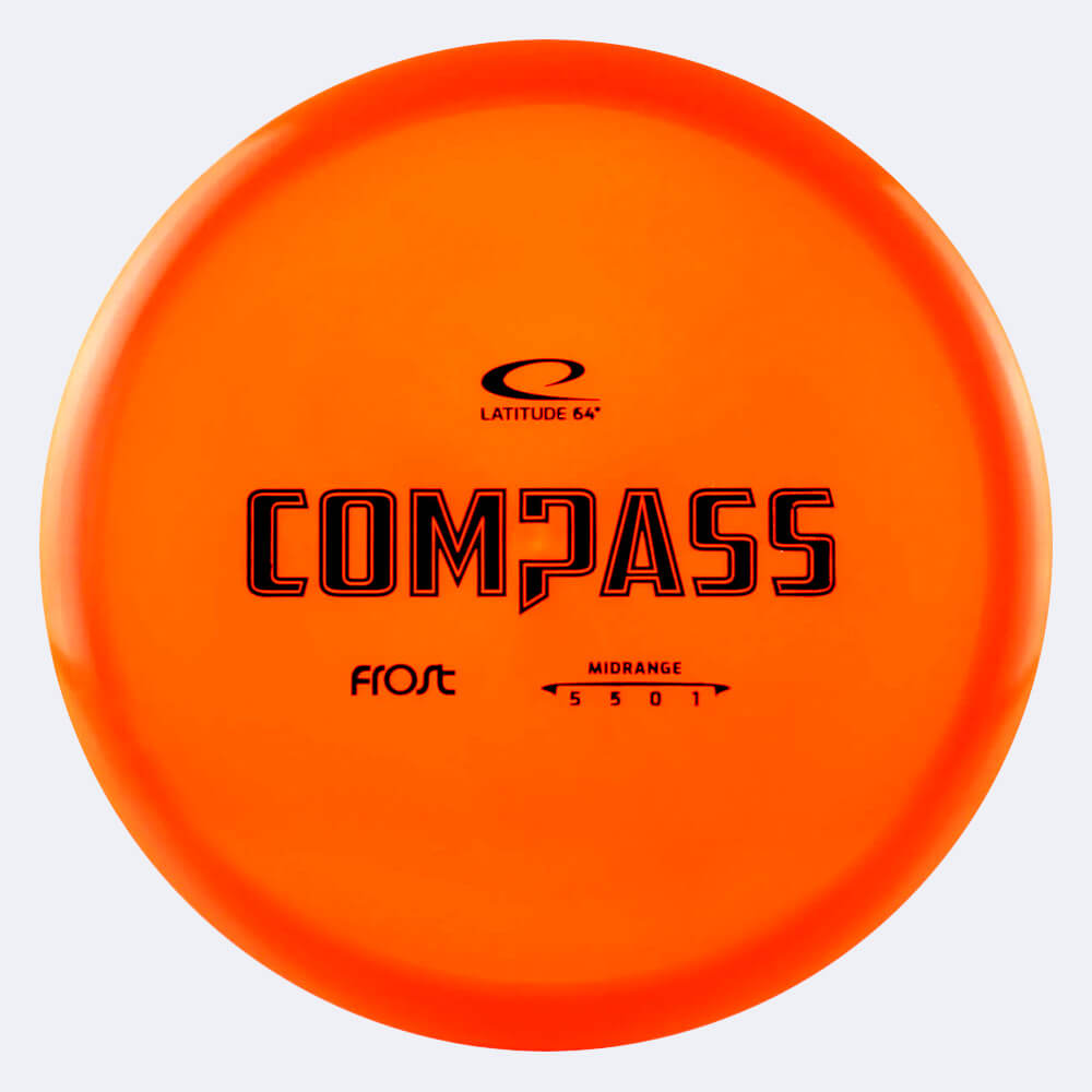 Latitude 64° Compass in classic-orange, frost plastic Latitude 64° Compass in classic-orange, frost plastic