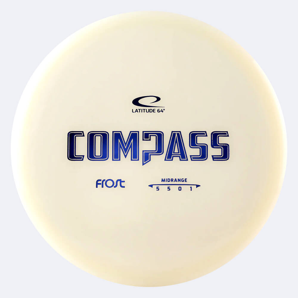 Latitude 64° Compass in white, frost plastic Latitude 64° Compass in white, frost plastic