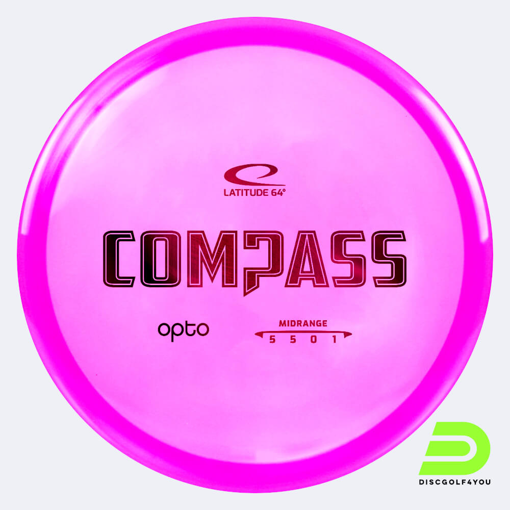 Latitude 64° Compass in pink, opto plastic Latitude 64° Compass in pink, opto plastic