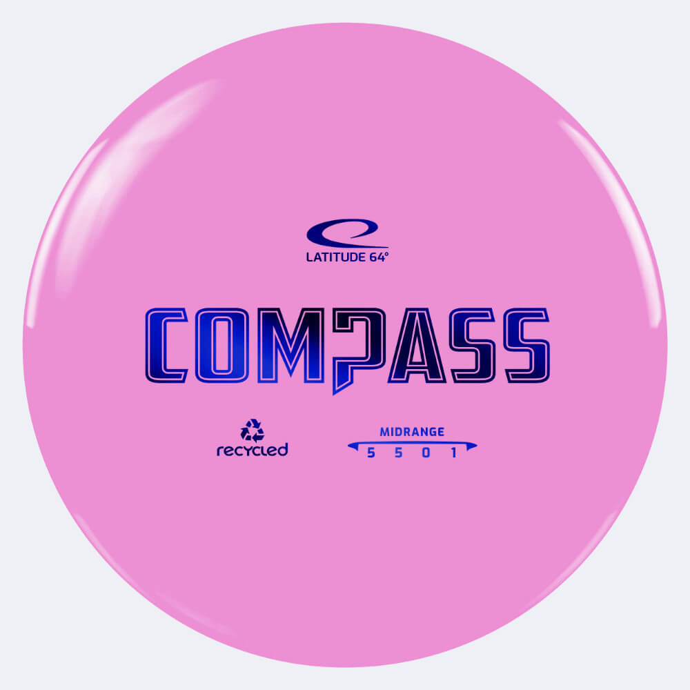 Latitude 64° Compass in pink, recycled plastic Latitude 64° Compass in pink, recycled plastic