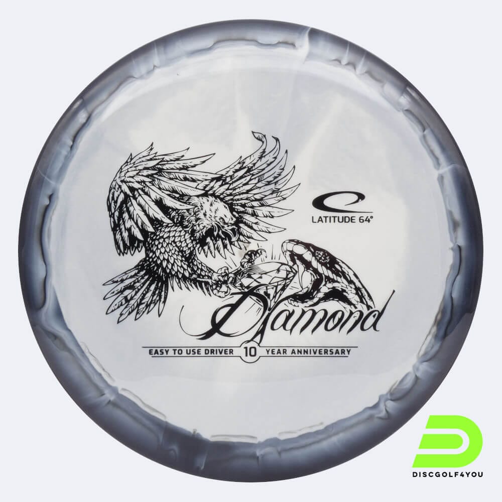 Latitude 64° Diamond 10 Year Anniversary in white, gold plastic Latitude 64° Diamond 10 Year Anniversary in white, gold plastic