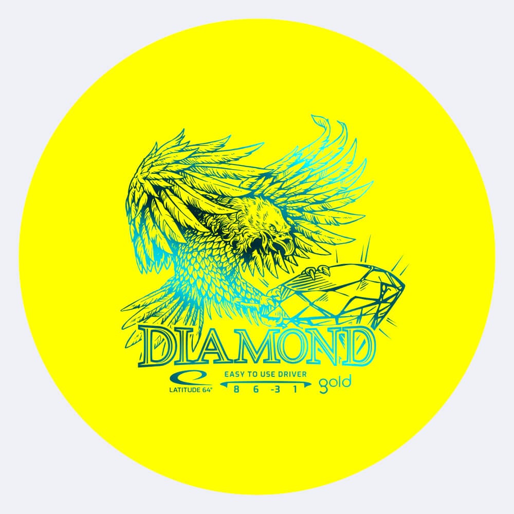 Latitude 64° Diamond in yellow, gold plastic Latitude 64° Diamond in yellow, gold plastic