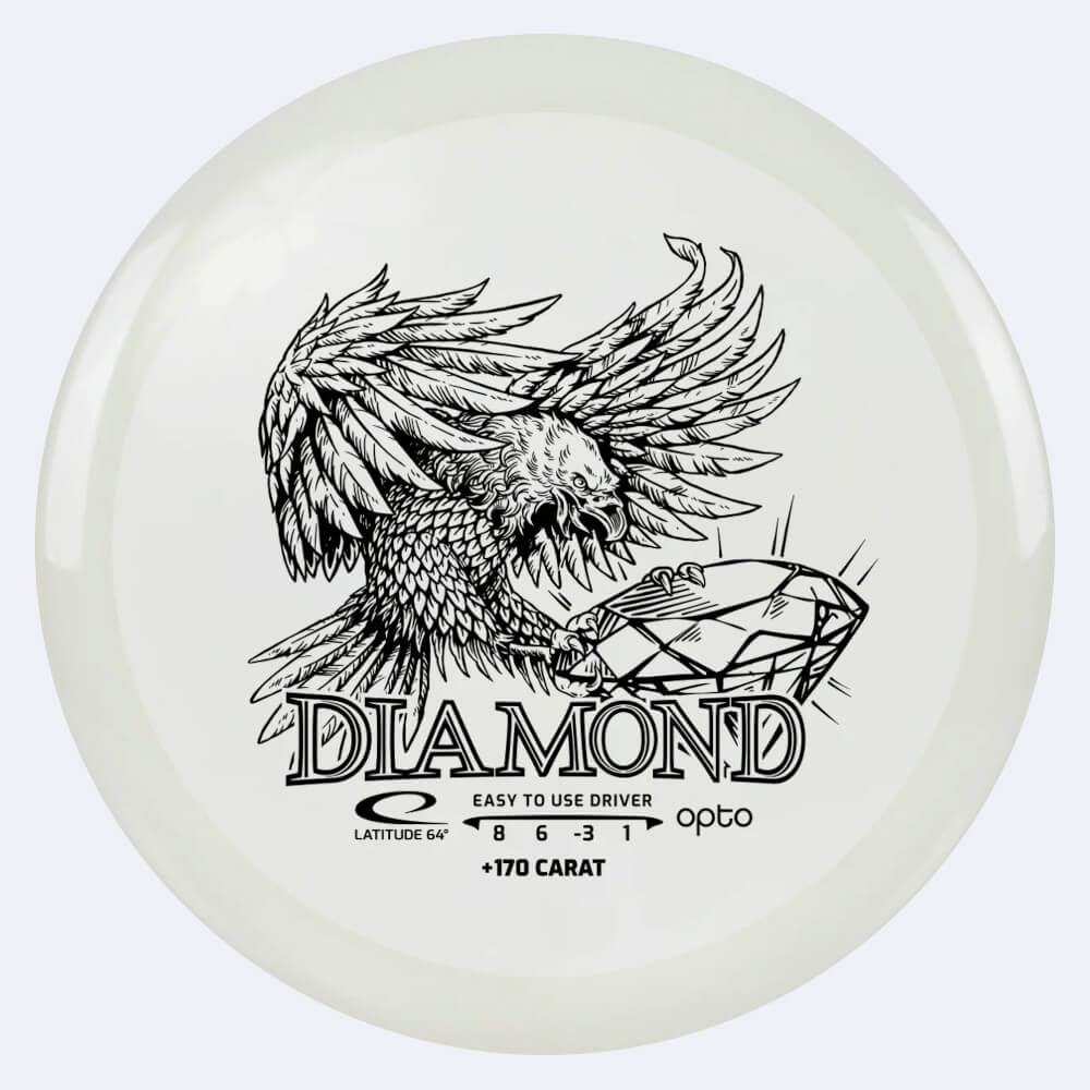Latitude 64° Heavy Diamond in white, opto plastic Latitude 64° Heavy Diamond in white, opto plastic