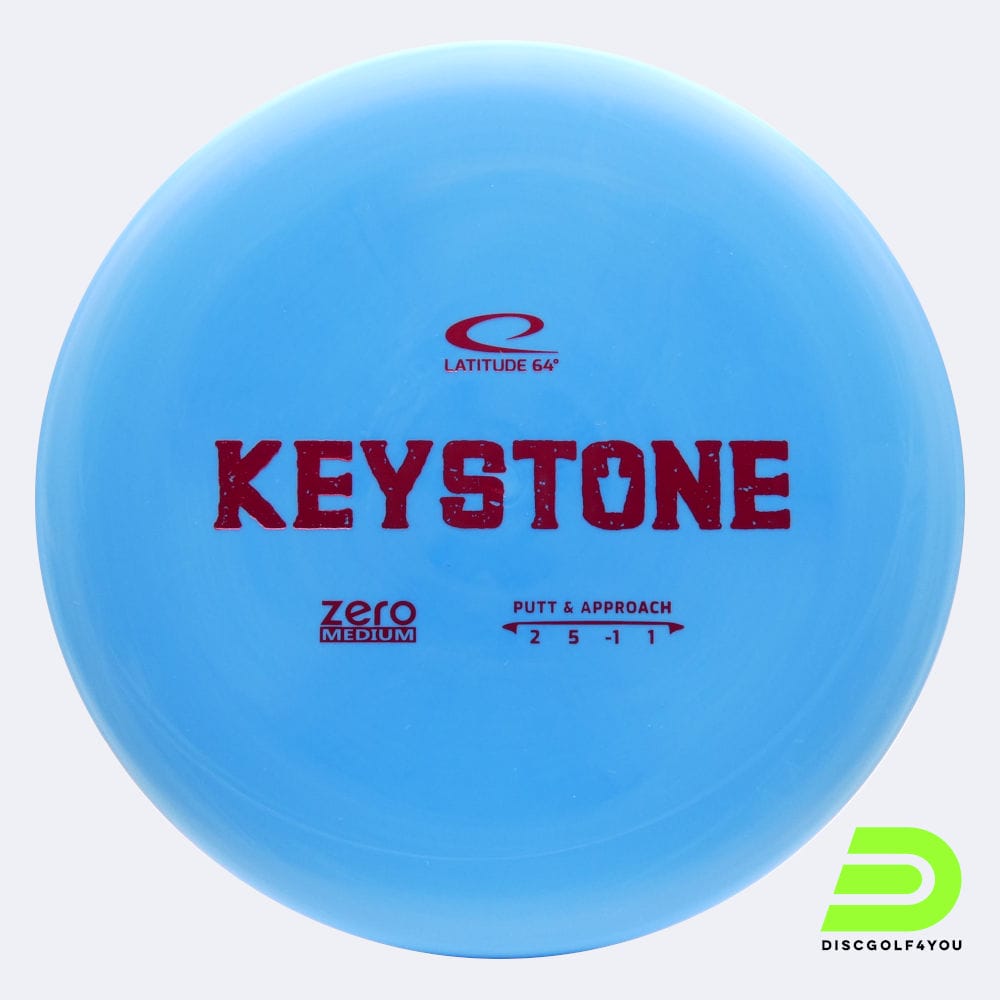 Latitude 64° Keystone in blue, zero medium plastic Latitude 64° Keystone in blue, zero medium plastic