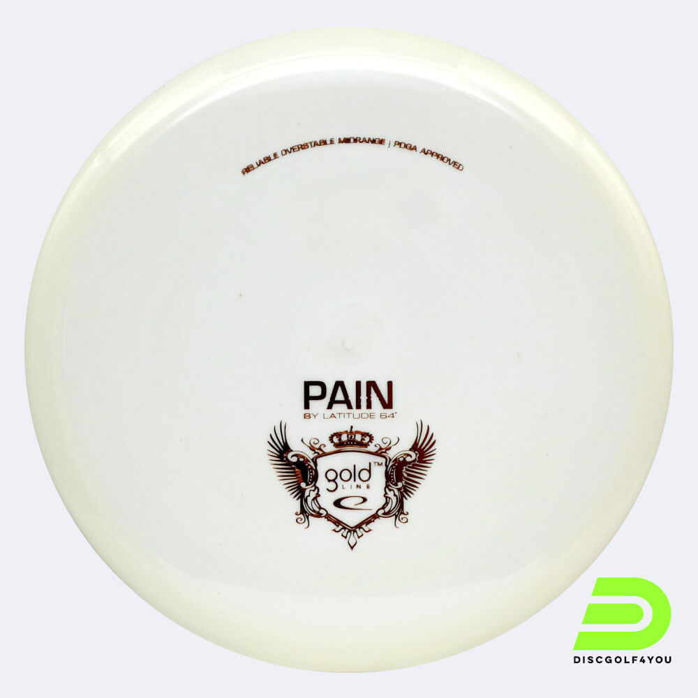 Latitude 64° Pain in white, gold plastic Latitude 64° Pain in white, gold plastic