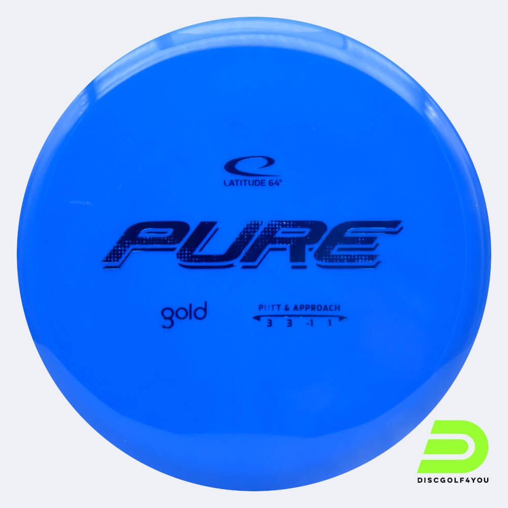 Latitude 64° Pure in blue, gold plastic Latitude 64° Pure in blue, gold plastic