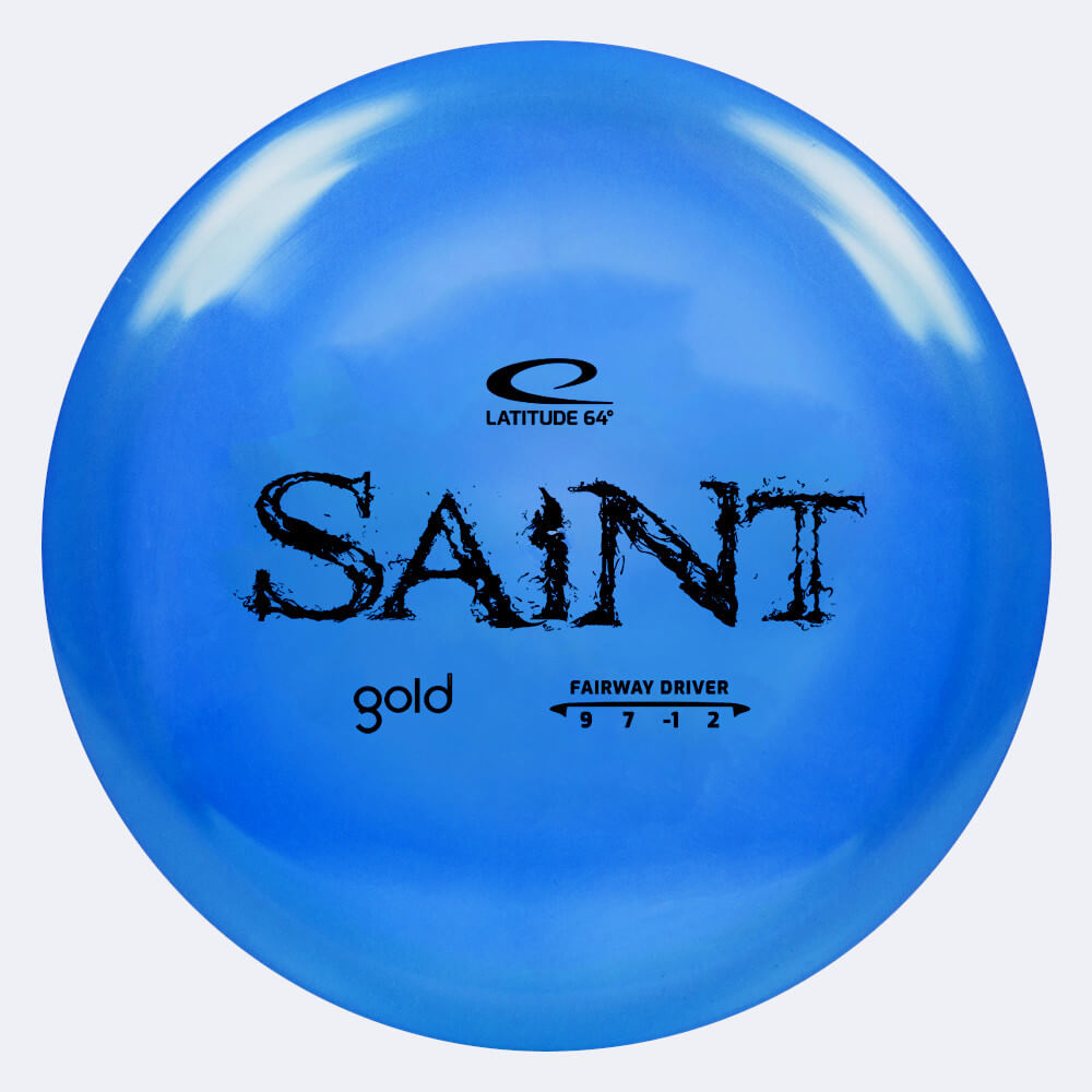 Latitude 64° Saint in blue, gold plastic Latitude 64° Saint in blue, gold plastic
