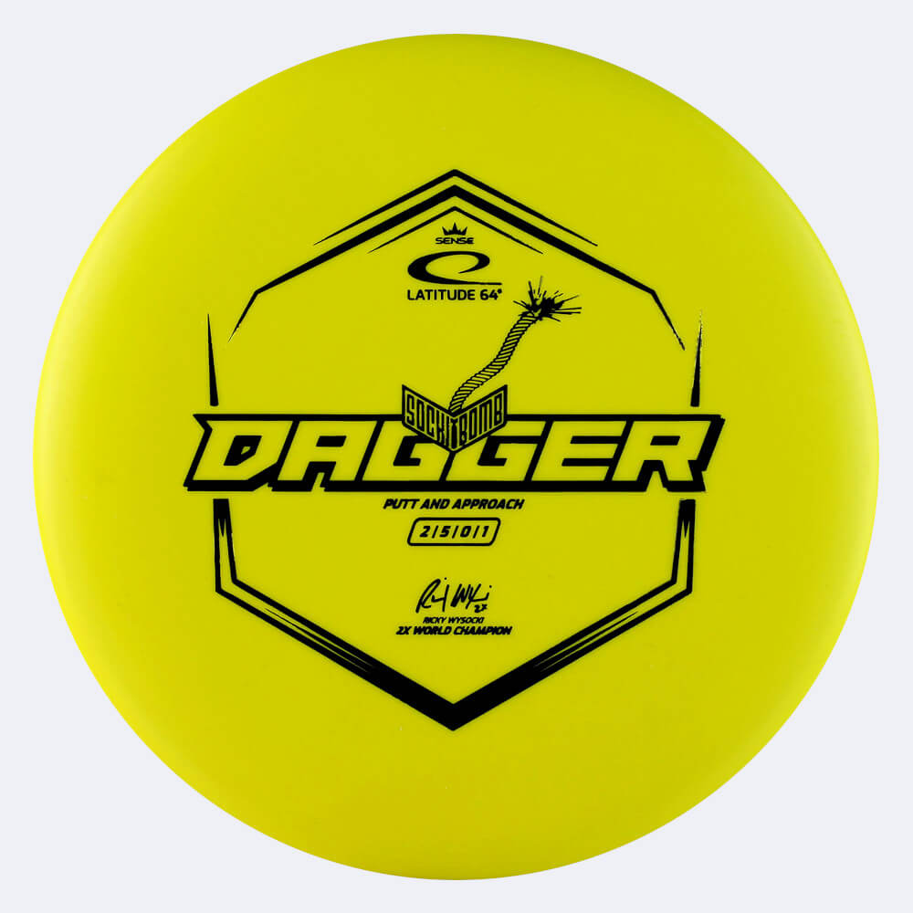 Latitude 64° Sockibomb Dagger in yellow, sense plastic Latitude 64° Sockibomb Dagger in yellow, sense plastic