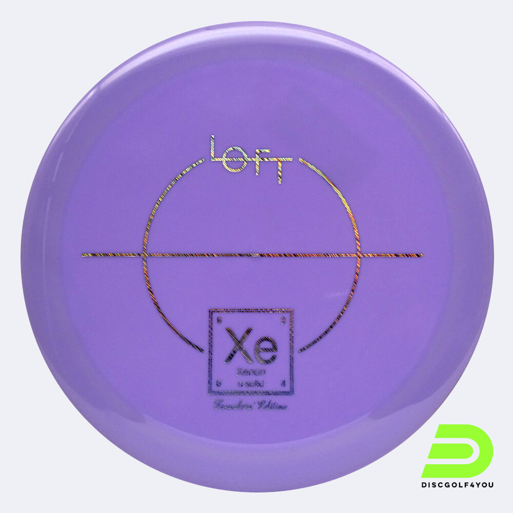 Loft Discs Xenon in purple, alpha-solid plastic and founders edition effect Loft Discs Xenon in purple, alpha-solid plastic and founders edition effect