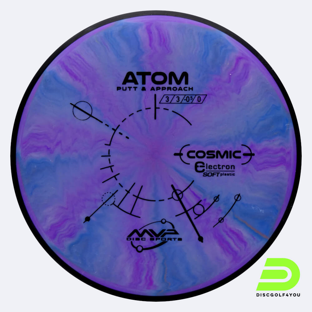 MVP Atom in purple, cosmic electron soft plastic and burst effect MVP Atom in purple, cosmic electron soft plastic and burst effect