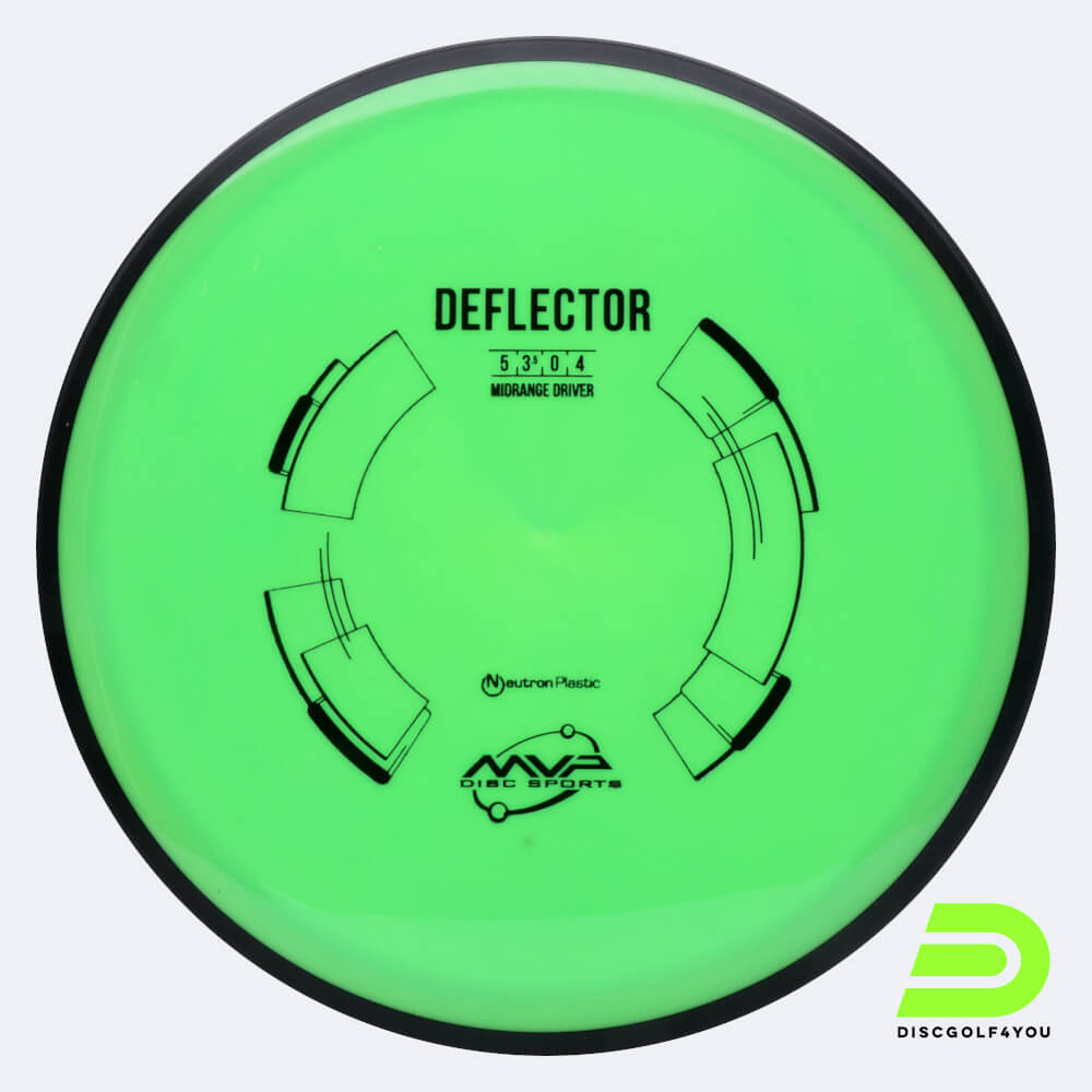 MVP Deflector in green, neutron plastic MVP Deflector in green, neutron plastic