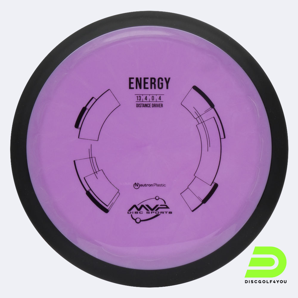 MVP Energy in purple, neutron plastic MVP Energy in purple, neutron plastic
