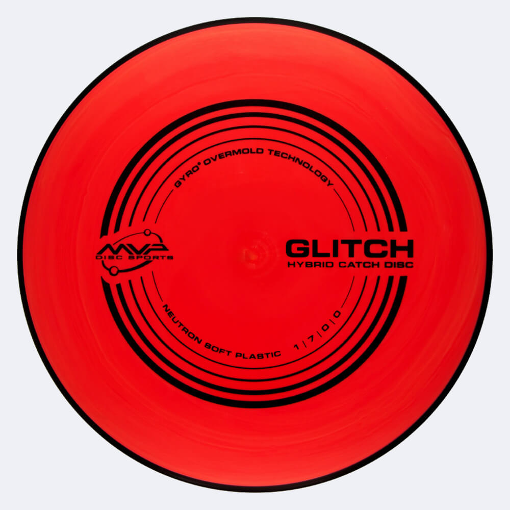 MVP Glitch in red, soft neutron plastic MVP Glitch in red, soft neutron plastic