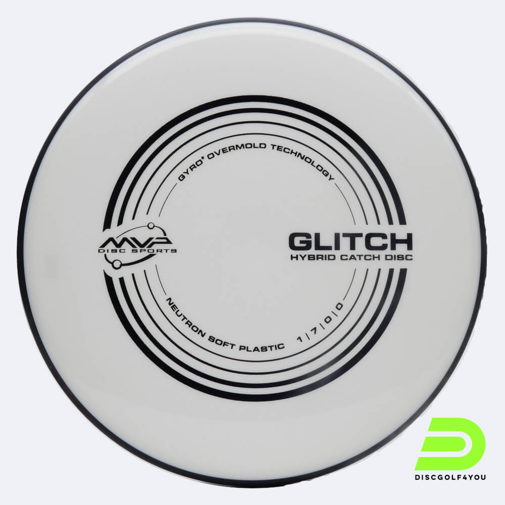 MVP Glitch in white, soft neutron plastic MVP Glitch in white, soft neutron plastic
