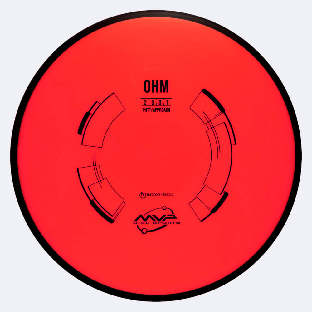 MVP Ohm in red, neutron plastic MVP Ohm in red, neutron plastic